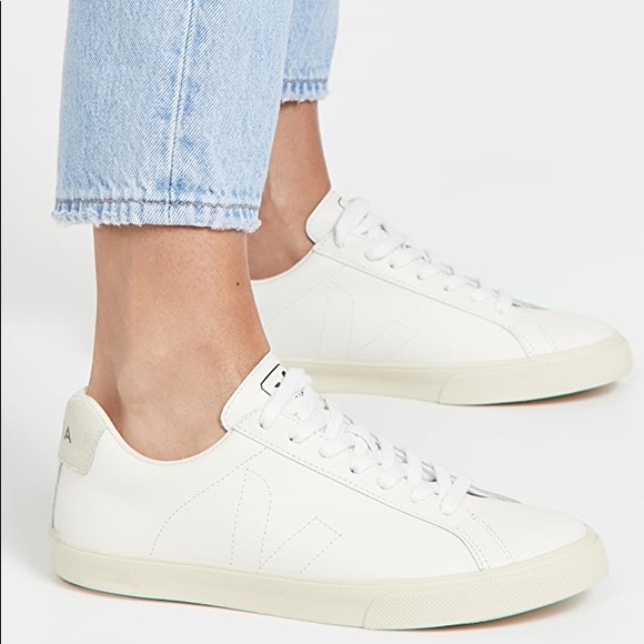 Veja Shoes - Veja esplar white leather sneakers size 9 ($160 value)